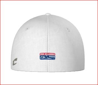 White Hat with Pro Billiards Tour logos