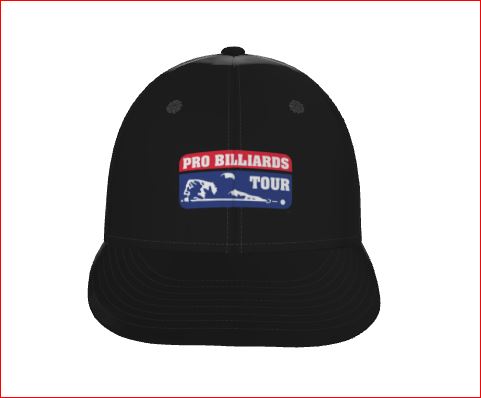 Classic Pro Billiards Tour Snapback Cap with flag