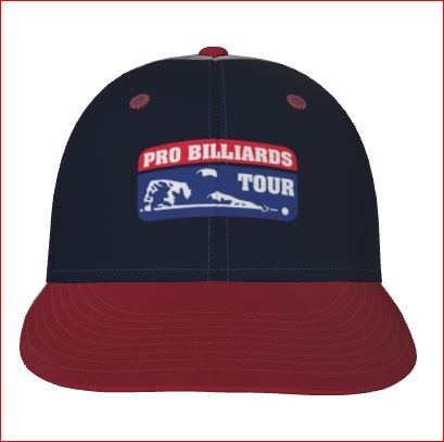 Classic Pro Billiards Tour Snapback Cap with flag